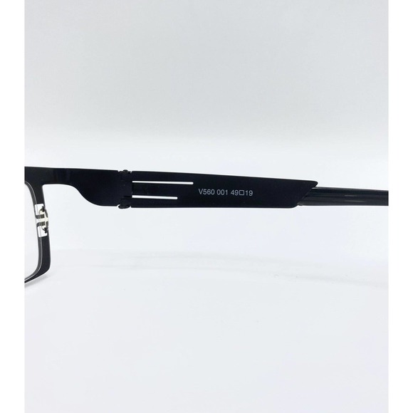EYE DC V560 001 Black Metal Rectangular Eyeglass Frames 49-19 Made in France - Picture 6 of 7